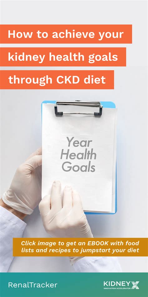 Goal setting is a critical part in making changes to manage chronic kidney disease. It helps you ...