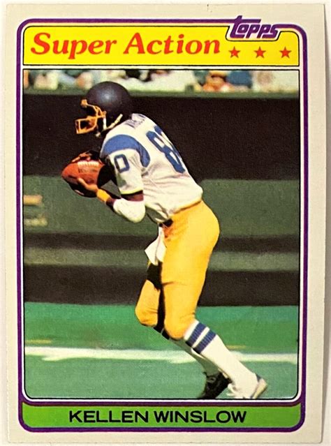 Kellen Winslow 1981 Topps San Diego Chargers Football Super Action Card - KBK Sports