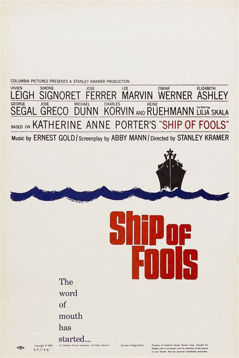 Ship of Fools (1965) - Posters — The Movie Database (TMDB)