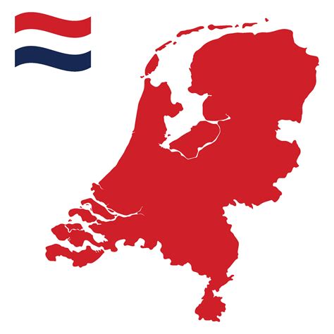 Map of Netherlands with Netherlands national flag 33235269 Vector Art at Vecteezy