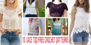 10 Lace Top FREE Crochet Patterns - iGOODideas.com