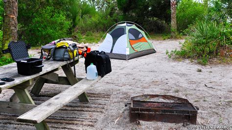 Camping at Canaveral National Seashore is at one of 14 islands in Mosquito Lagoon. This is ...