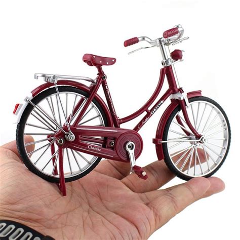 Mini 1:10 Alloy Model Bicycle Diecast Metal Finger Mountain Bike Retro ...