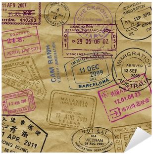 Download Transparent Passport Stamps Png For Kids - Passport Stamp Background Brown - PNGkit