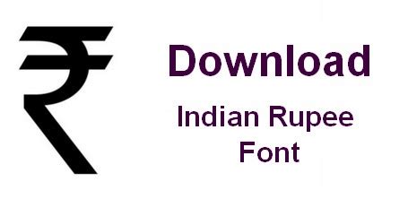 Download Indian Rupee Font and Symbol for Free