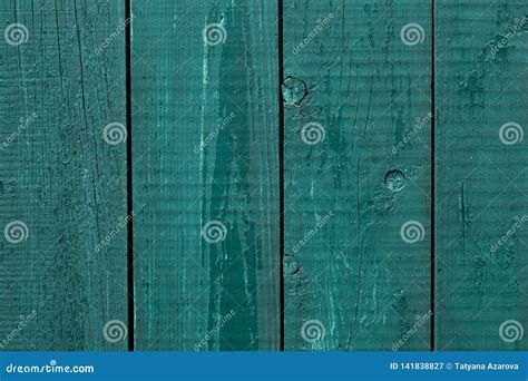 Wooden Fence Cracked Paint. Rough Wooden Boards Painted Green. Wood Texture Background, Oak Wood ...