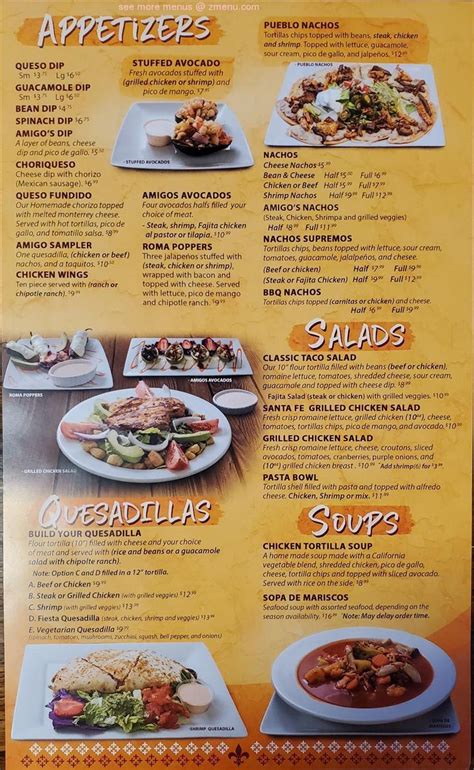 Online Menu of Amigos Mexican Family Restaraunt Restaurant, Monroe, Louisiana, 71203 - Zmenu