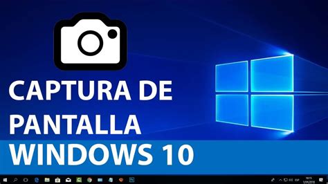 Como hacer una captura de pantalla en windows 10 (Pc, laptop, portatil) - 2019 - YouTube