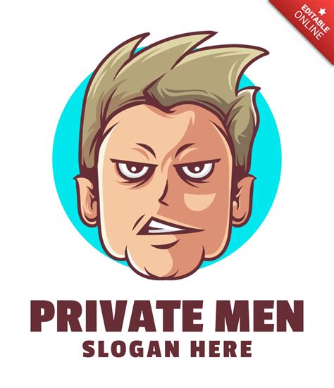 Private Men Logo Design Template | Free Design Template