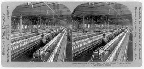 Spinning cotton yarn in the great textile mills, Lawrence, Mass. - Digital Commonwealth