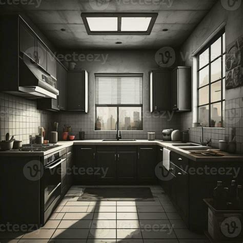 Kitchen set interior design, generative ai 27695503 Stock Photo at Vecteezy