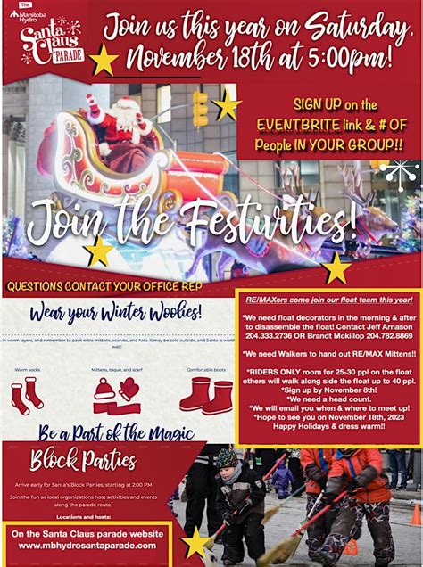 Join in the CMN & RE/MAX float in this years SANTA CLAUS parade 2023 ...