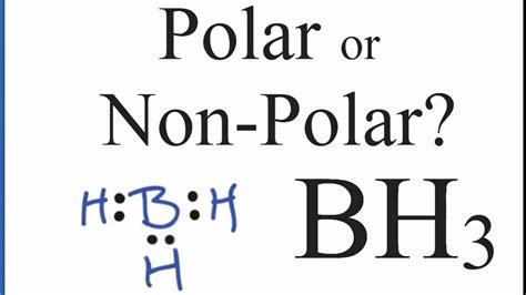 Is BH3 Polar or Non-polar? (Boron Trihydride) - YouTube