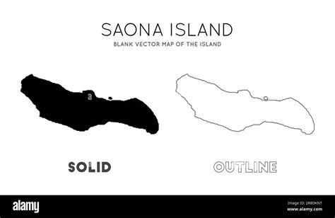 Saona Island map. Borders of Saona Island for your infographic. Vector ...