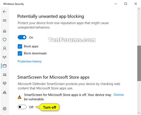 Turn On or Off SmartScreen for Microsoft Store Apps in Windows 10 | Tutorials