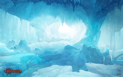 Ice-cave | Game concept art, Environmental art, Environment concept art