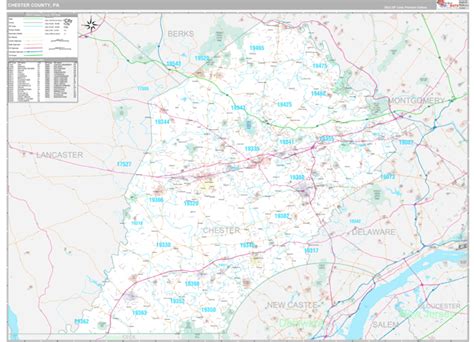 Chester County Pa Zip Code Map | Cities And Towns Map