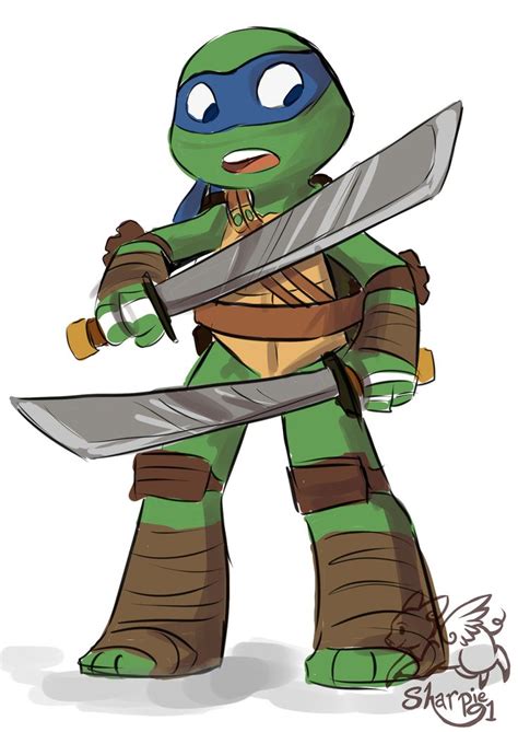 TMNT: Leo is so confused | Teenage mutant ninja turtles art, Teenage ...