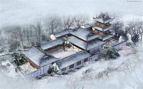 Chinese House HD desktop wallpaper : Widescreen : High Definition ...