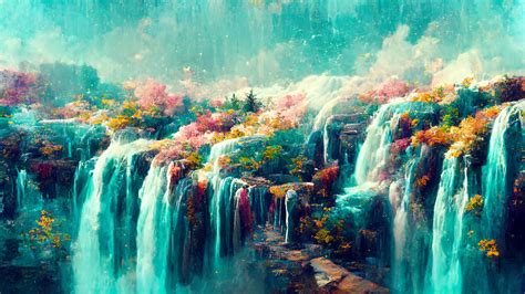 ArtStation - Majestic Waterfall