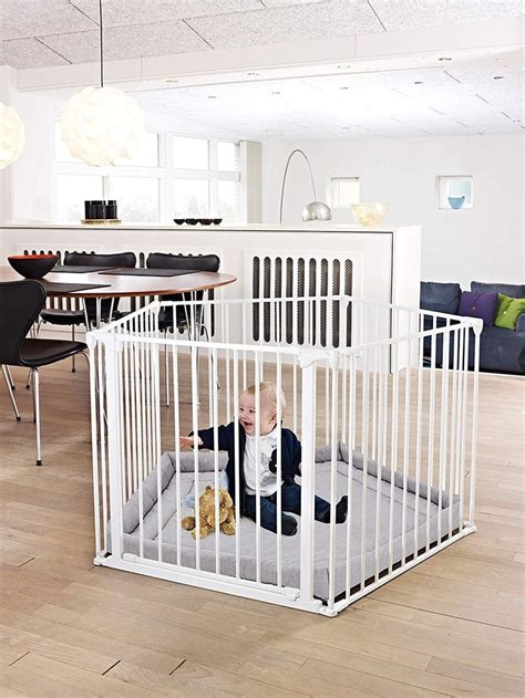 BabyDan Deluxe PlayPen 72-360 cm - White | Babydan, Baby playpen, Room ...