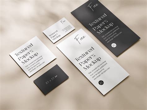 Flyers with business card mockup - Mockups Design