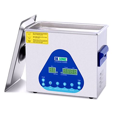 DK SONIC Ultrasonic Cleaner with Digital Timer and Basket for Denture, Coins, Small Metal Parts ...