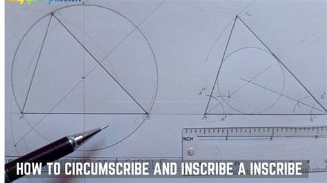 circumscribing and inscribing a circle in a triangle - YouTube