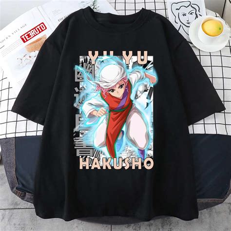 Galeria Genkai Ghost Files Yuyu Hakusho Manga Style Design Unisex T-shirt - Teeruto