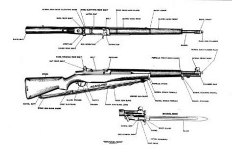 M1 GARAND RIFLE DIAGRAM Glossy Poster Picture Banner Blueprint - Etsy