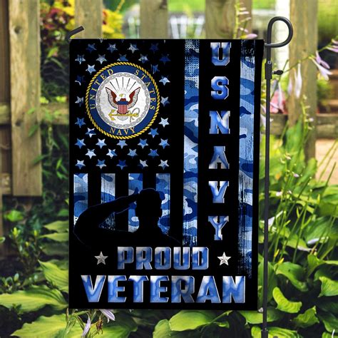 Proud Veteran US Navy American Flag Navy Veteran Flag | Etsy