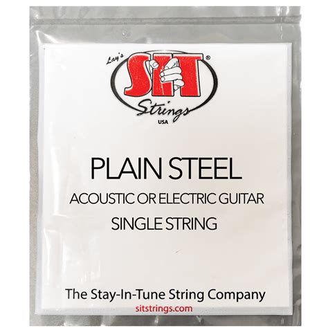 Plain Steel Singles Guitar Strings - S.I.T. Strings