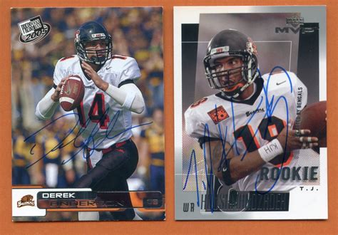 Autographed Oregon State Beavers Cards: T. J. Houshmandzadeh - Etsy