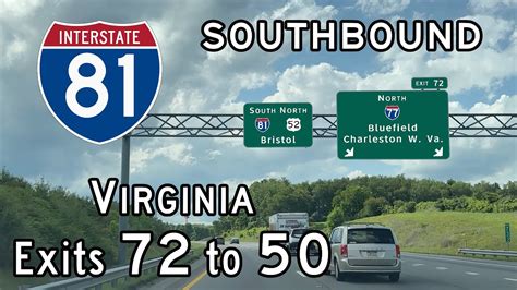 Interstate 81 Virginia (Exits 72 to 50) Southbound - YouTube