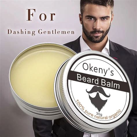 Okenys Beard Balm Beard Oil Moisturizes Beard Growth Mud Wax 100% ...