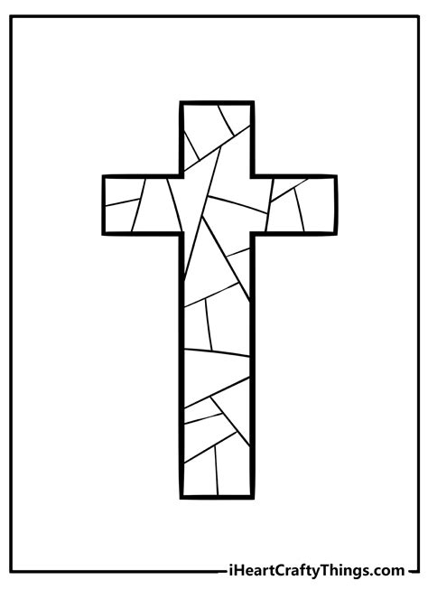 Christian Cross Clip Art Free Coloring Pages