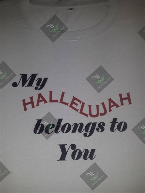 My hallelujah belongs to you t-shirt design. | Etsy