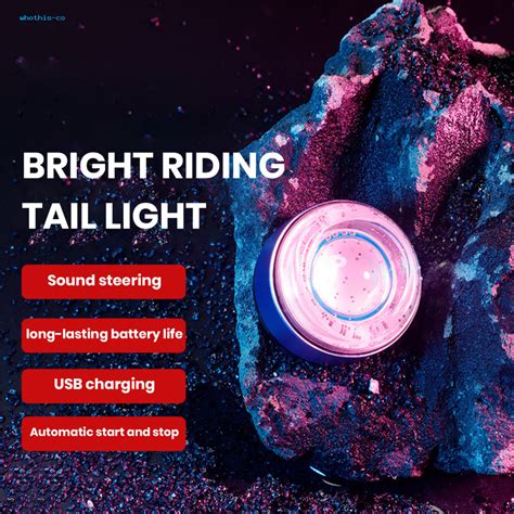 whothis Bicycle Taillight Intelligent Induction Tail Light Usb Rechargeable Smart Bike Tail ...