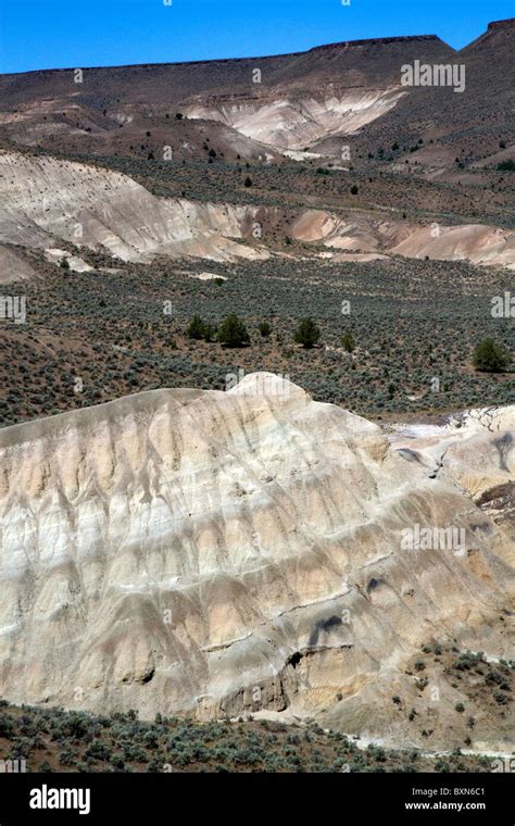 Overlooking Sheep Rock at the John Day Fossil Beds National Monument in Eastern Oregon, USA ...