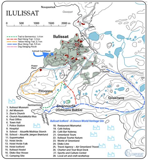 Guide ilulissat - Ilulissat Guesthouse | Hiking routes, Guest house, Power plant