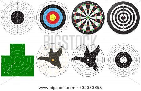 Set Targets Shooting Vector & Photo (Free Trial) | Bigstock