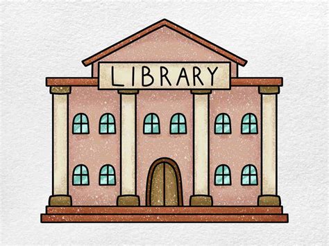 How to Draw a Library - HelloArtsy