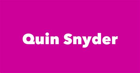 Quin Snyder - Spouse, Children, Birthday & More