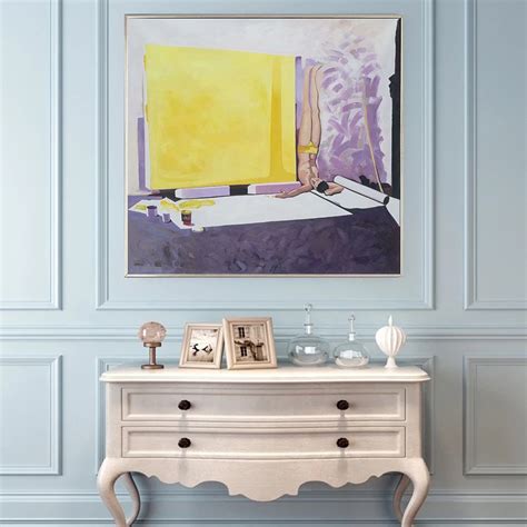 Purple art painting gallery, large canvas art L473 – LargeArtCanvas