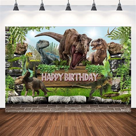 Jurassic Park World Dinosaur Backdrop Personalized Photography ...