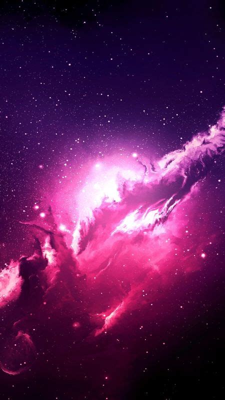 Galaxy Aesthetic | Pink Background Wallpaper Download | MobCup