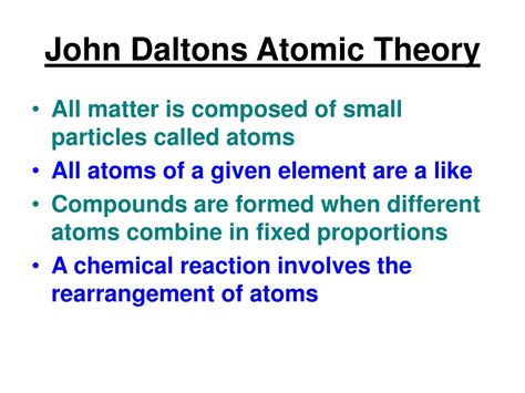 PPT - John Daltons Atomic Theory PowerPoint Presentation, free download ...