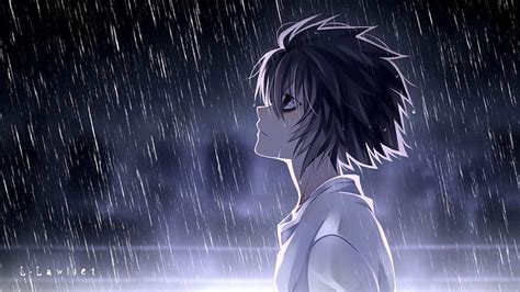 HD wallpaper: Anime, Death Note, L (Death Note), Rain | Wallpaper Flare