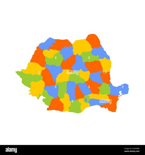 Romania political map of administrative divisions - counties and ...