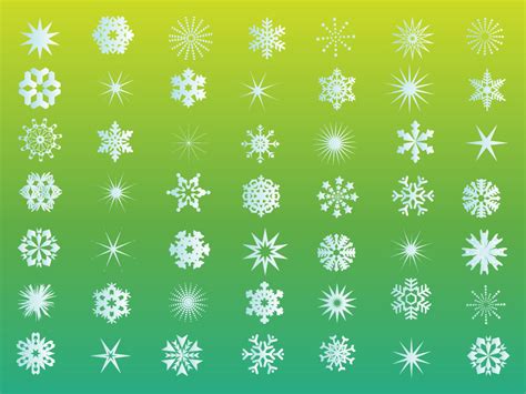 Snowflake Vector Shapes